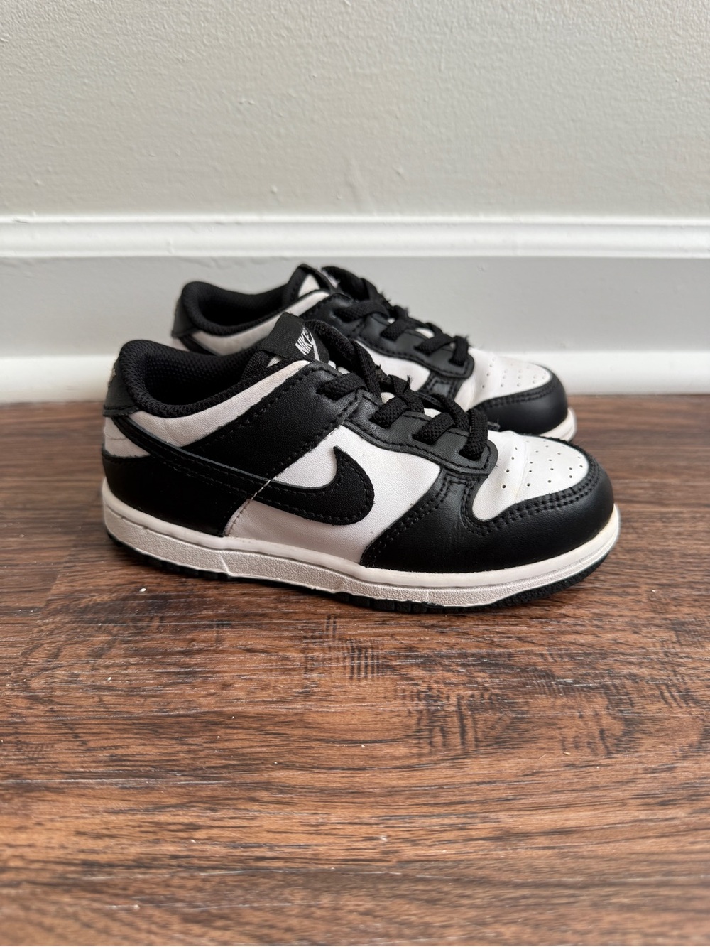 Nike Panda Dunk Jordan Low Toddler Shoes Black White Size 10C kids toddler